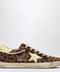 Golden Goose Super-star Sneakers in leopard-print pony hair