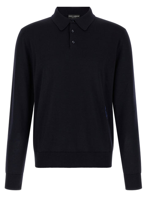 Dolce & Gabbana Virgin Wool Polo Shirt