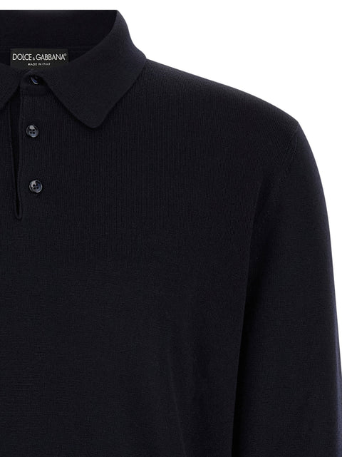Dolce & Gabbana Virgin Wool Polo Shirt
