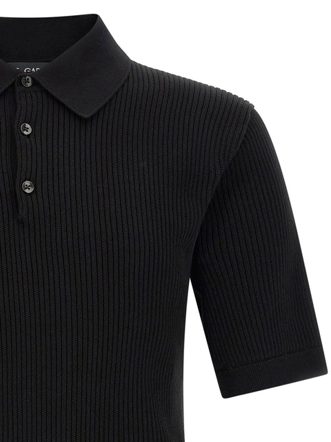 Dolce & Gabbana Micro-ribbed Polo Shirt