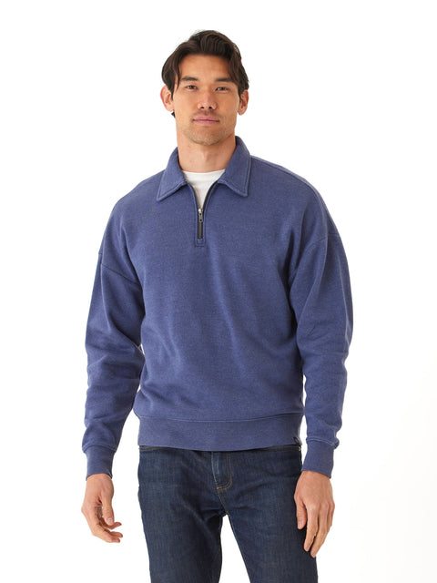 Gabe Mineral Wash Fleece 1/4 Zip Pullover
