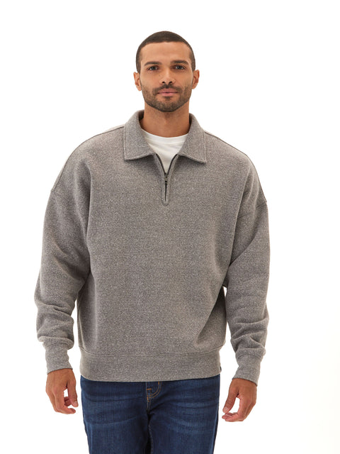 Gabe Triblend Fleece 1/4 Zip Polo