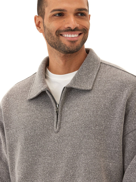Gabe Triblend Fleece 1/4 Zip Polo