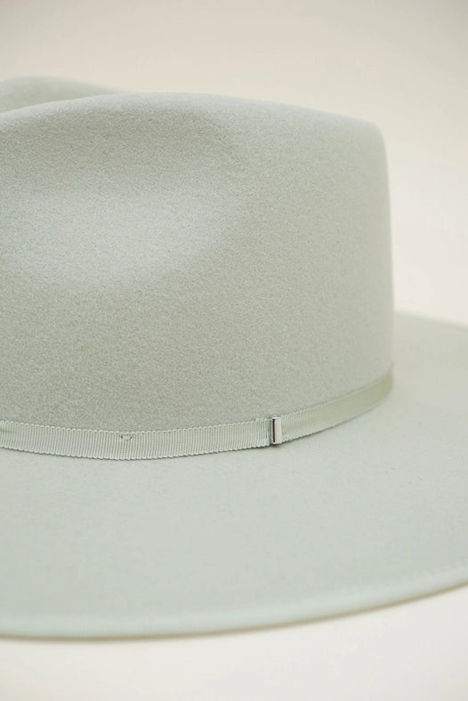 Gabriel - 100% Wool Felt Structed Rancher, Satin Lined, Sage-Hats-Olive & Pique-circumference of 59cm-Urbanheer
