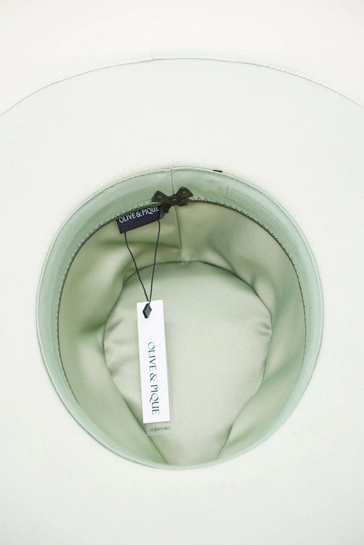 Gabriel - 100% Wool Felt Structed Rancher, Satin Lined, Sage-Hats-Olive & Pique-circumference of 59cm-Urbanheer