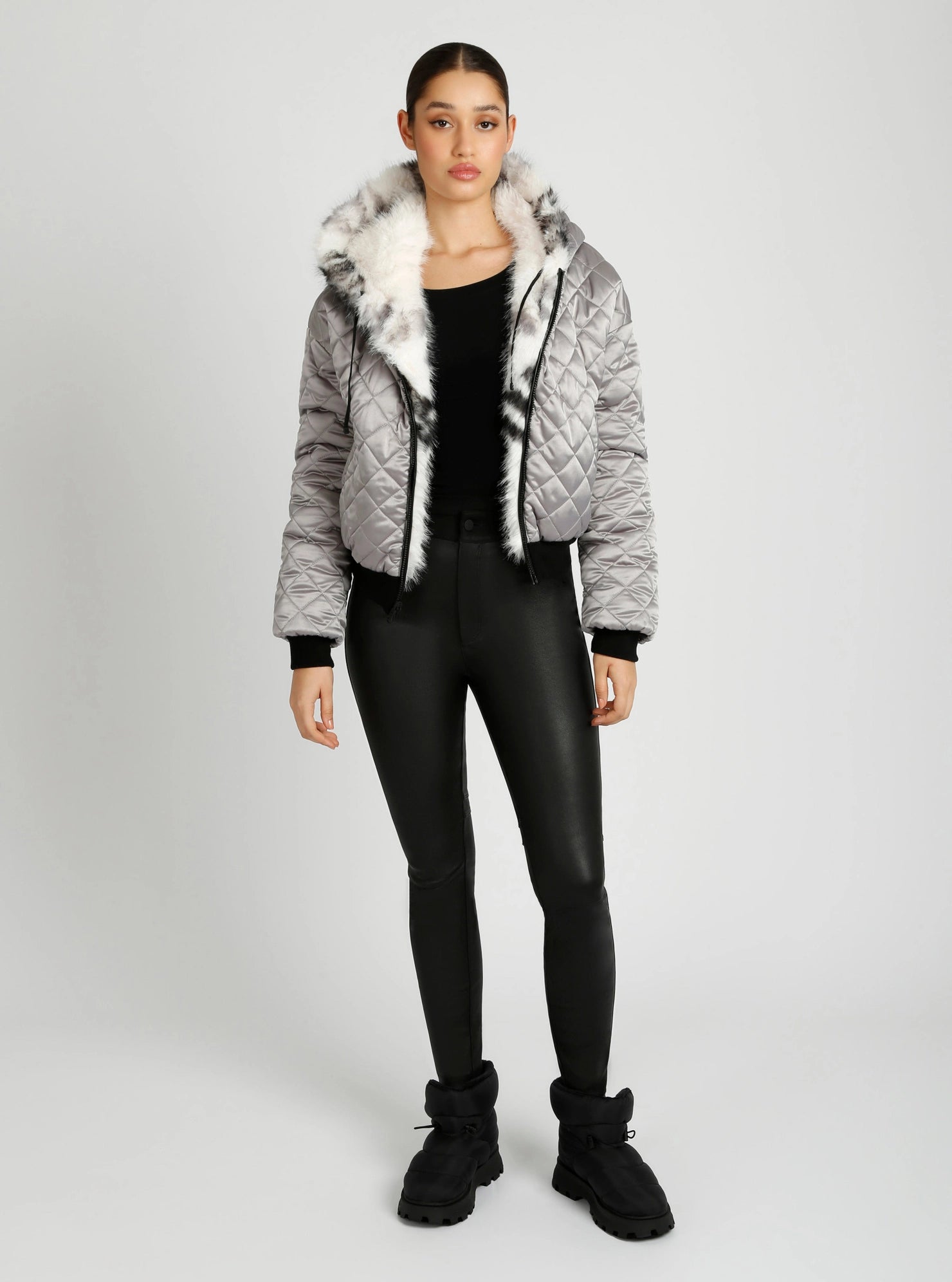 Galena Reversible Faux Fur Hoodie Jls