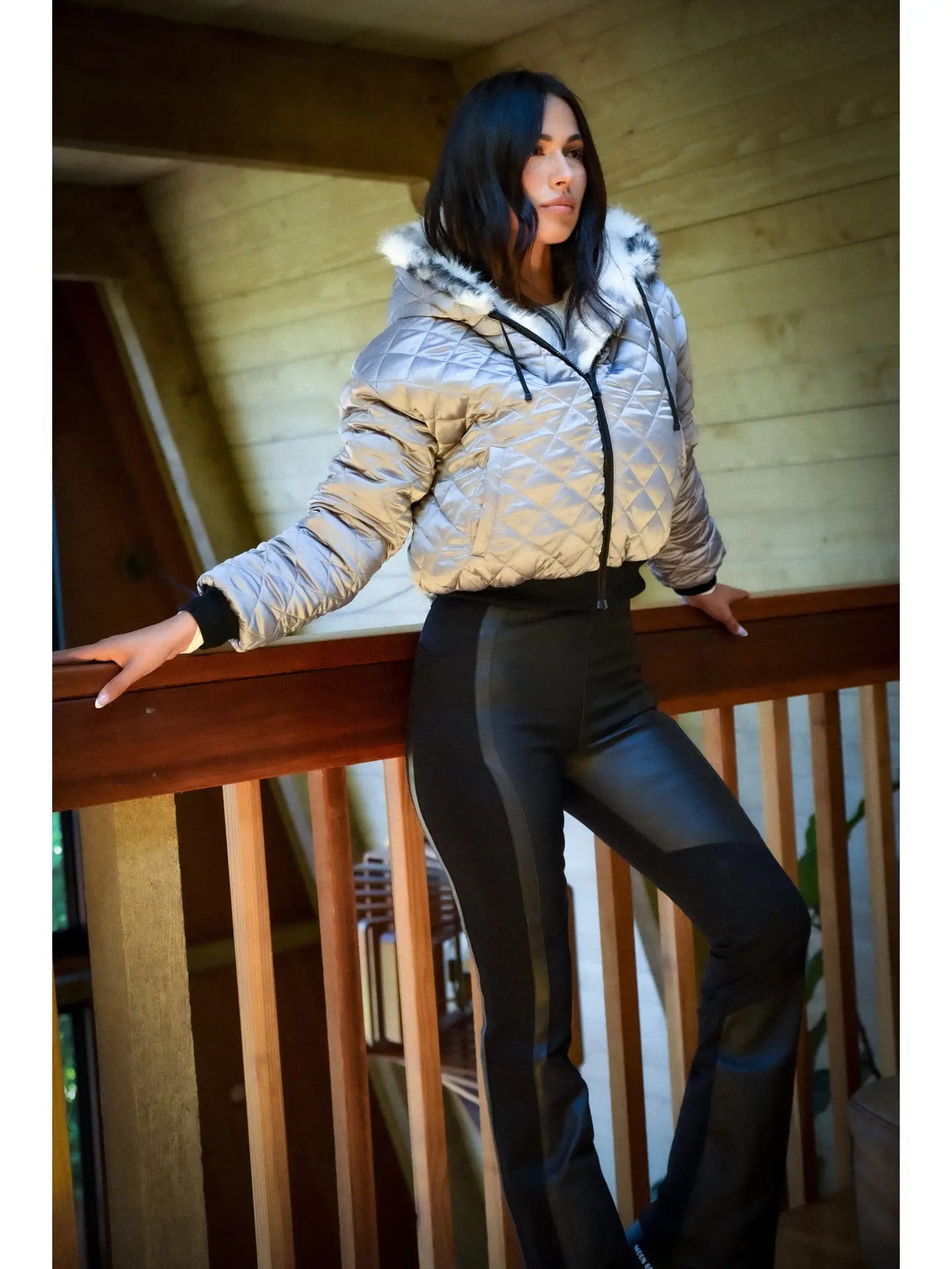 Galena Reversible Faux Fur Hoodie Jls