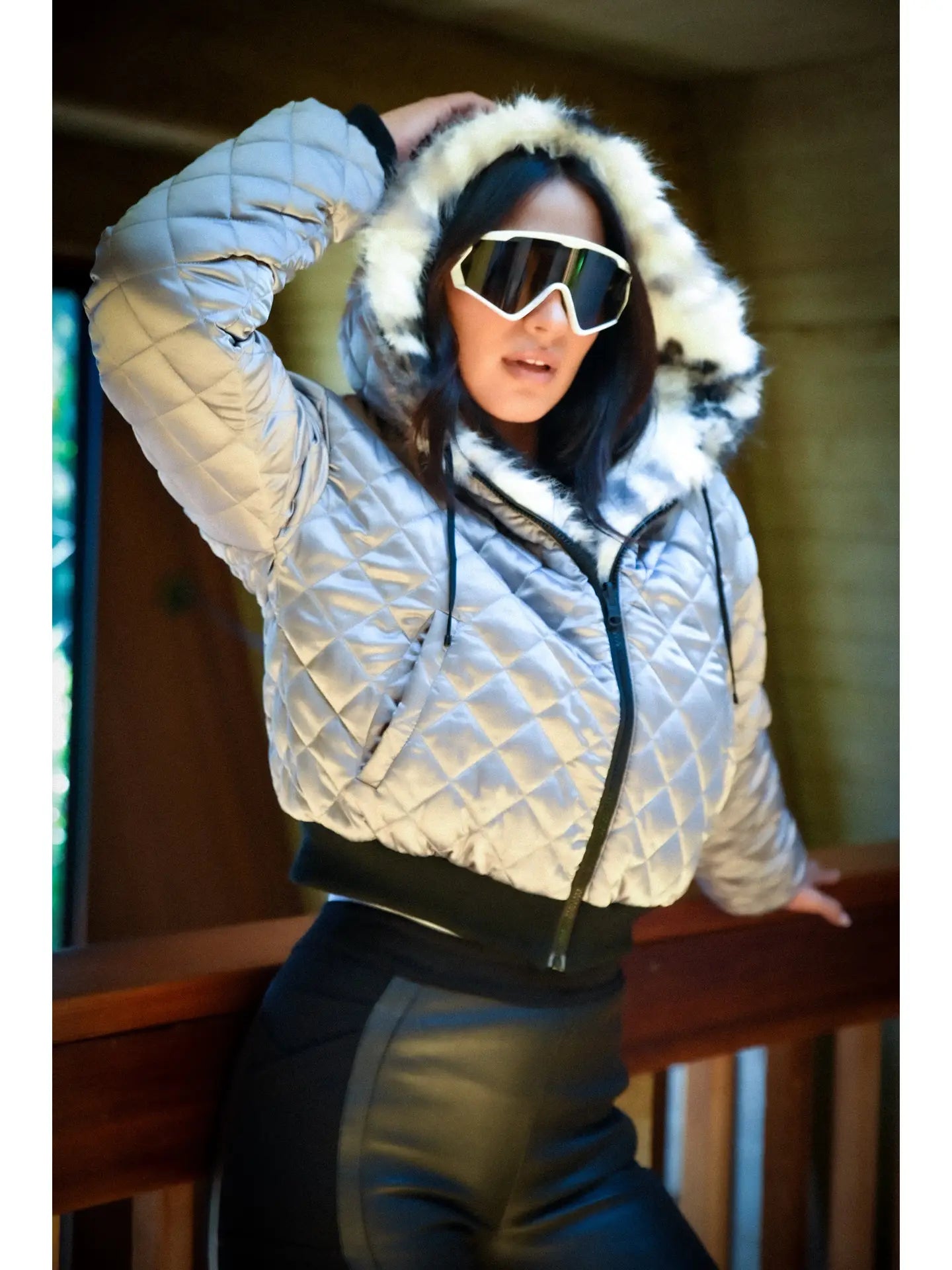 Galena Reversible Faux Fur Hoodie Jls