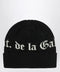 Gallery Dept. Black wool beanie with logo intarsia