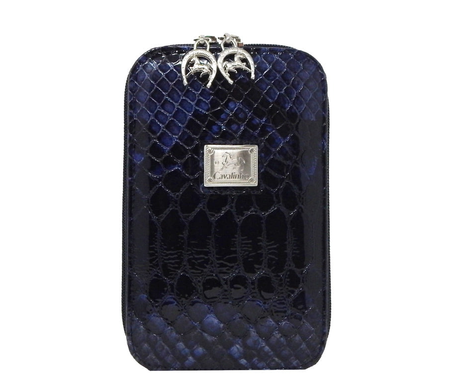 Galope Patent Leather Phone Purse Navy-Purse-Cavalinho North America-Navy-Urbanheer