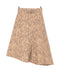 Ganni A-line silhouette Printed cotton skirt