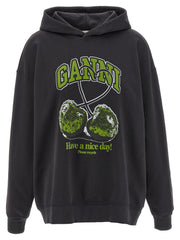 Ganni Basic Jersey Cherry Hoodie