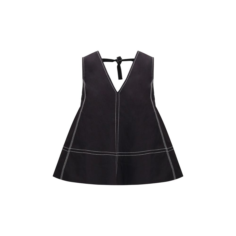 Ganni Black Elastane Shirt