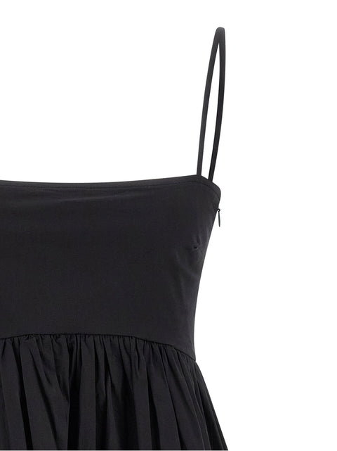Ganni Black Mini Frill Dress