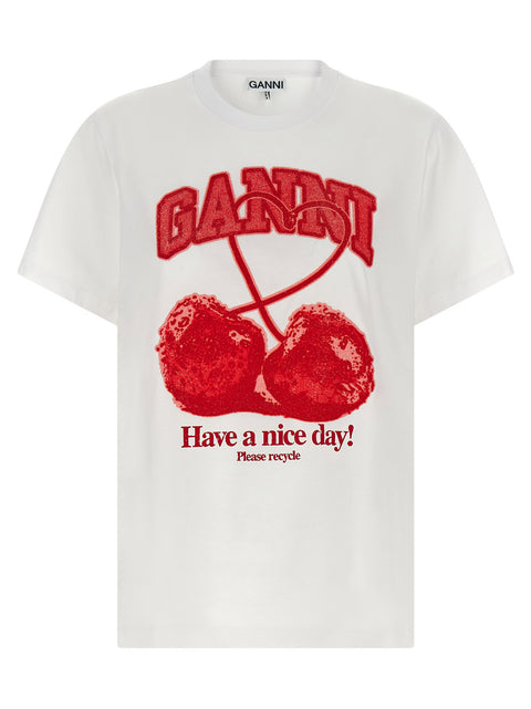 Ganni Cherry T-shirt