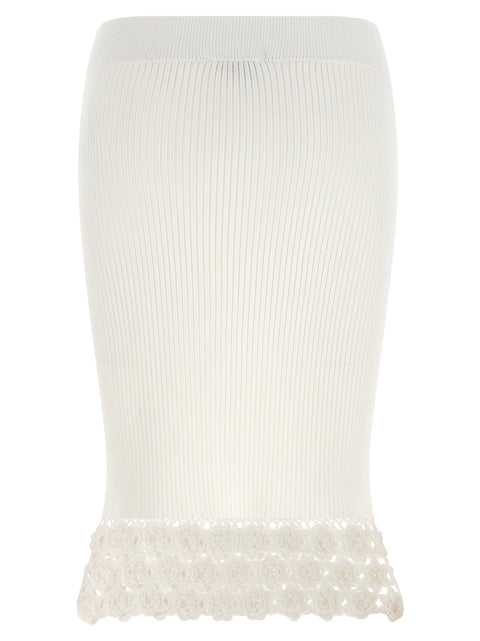 Ganni Cotton Crochet Skirt