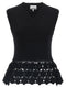Ganni Cotton Crochet Vest