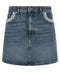 Ganni Denim And Lace Skirt
