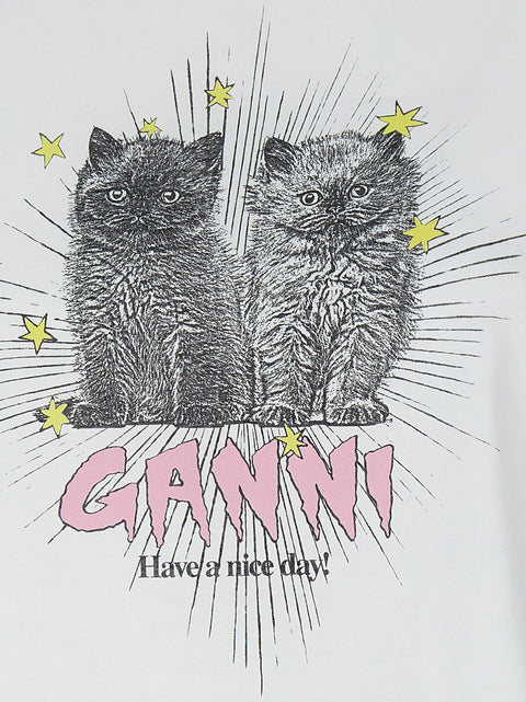 Ganni Kittens T-shirt