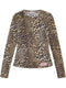 Ganni Leopard print top