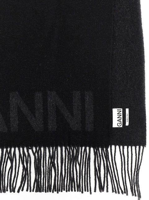 Ganni Maxi Logo Scarf