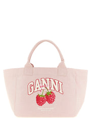 Ganni Medium Raspberry Shopping Bag