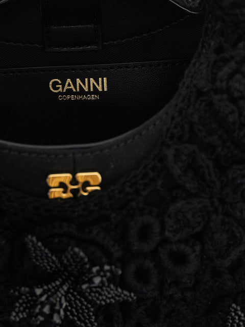 Ganni Mini Hobo Crochet Handbag