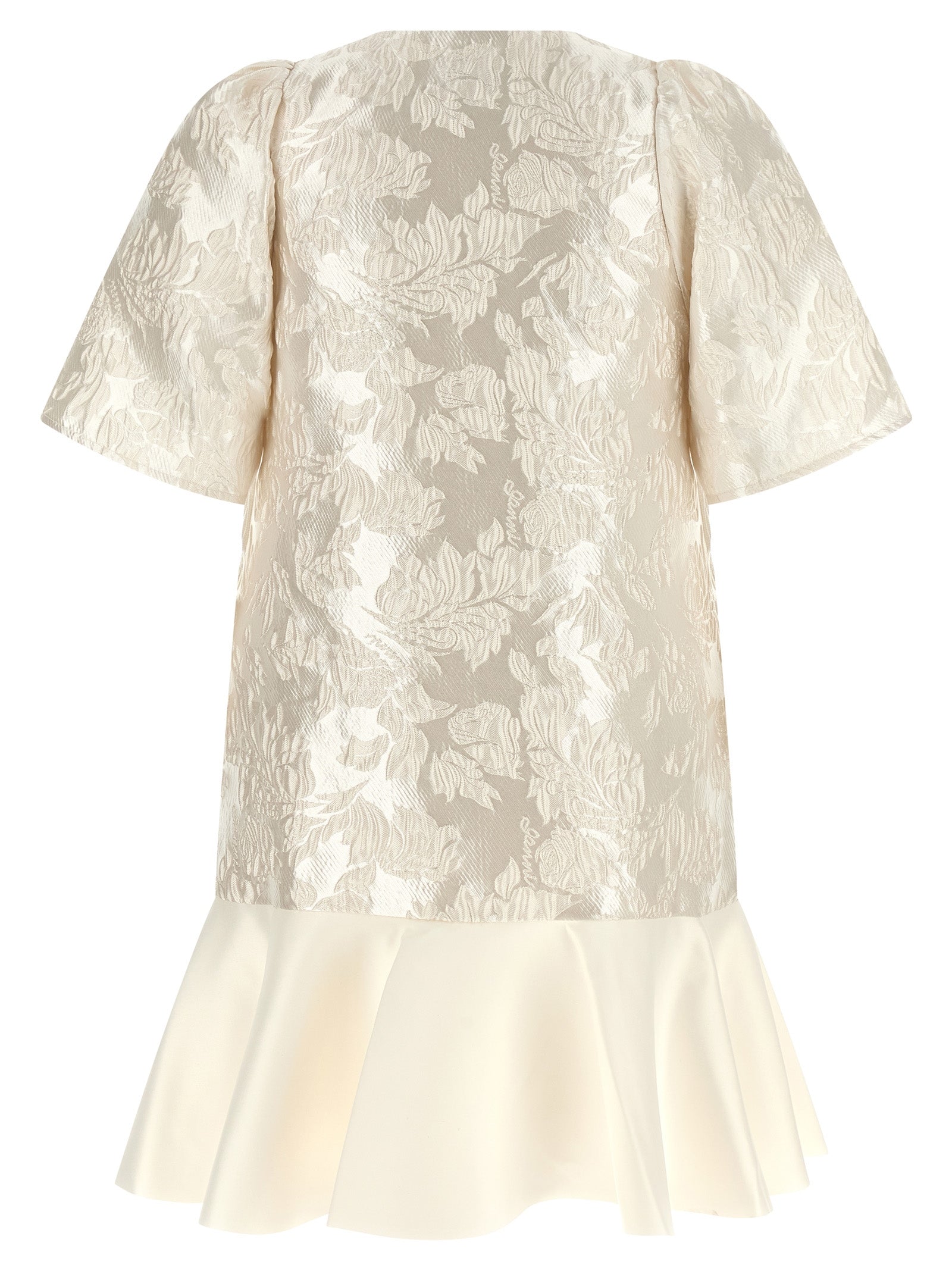 Ganni Satin Cloque Mini Dress