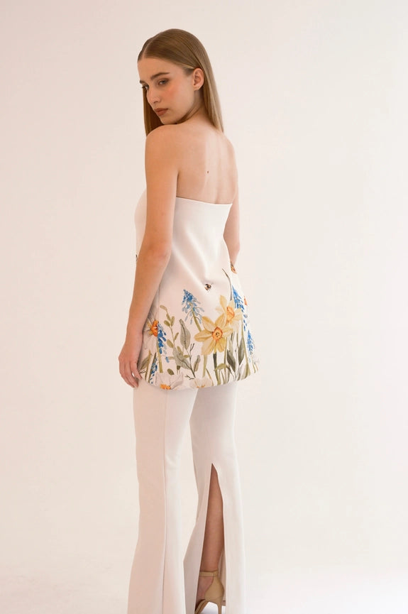 Gardenia Top Beige-Top-Ashley Stambouli-XS-Urbanheer