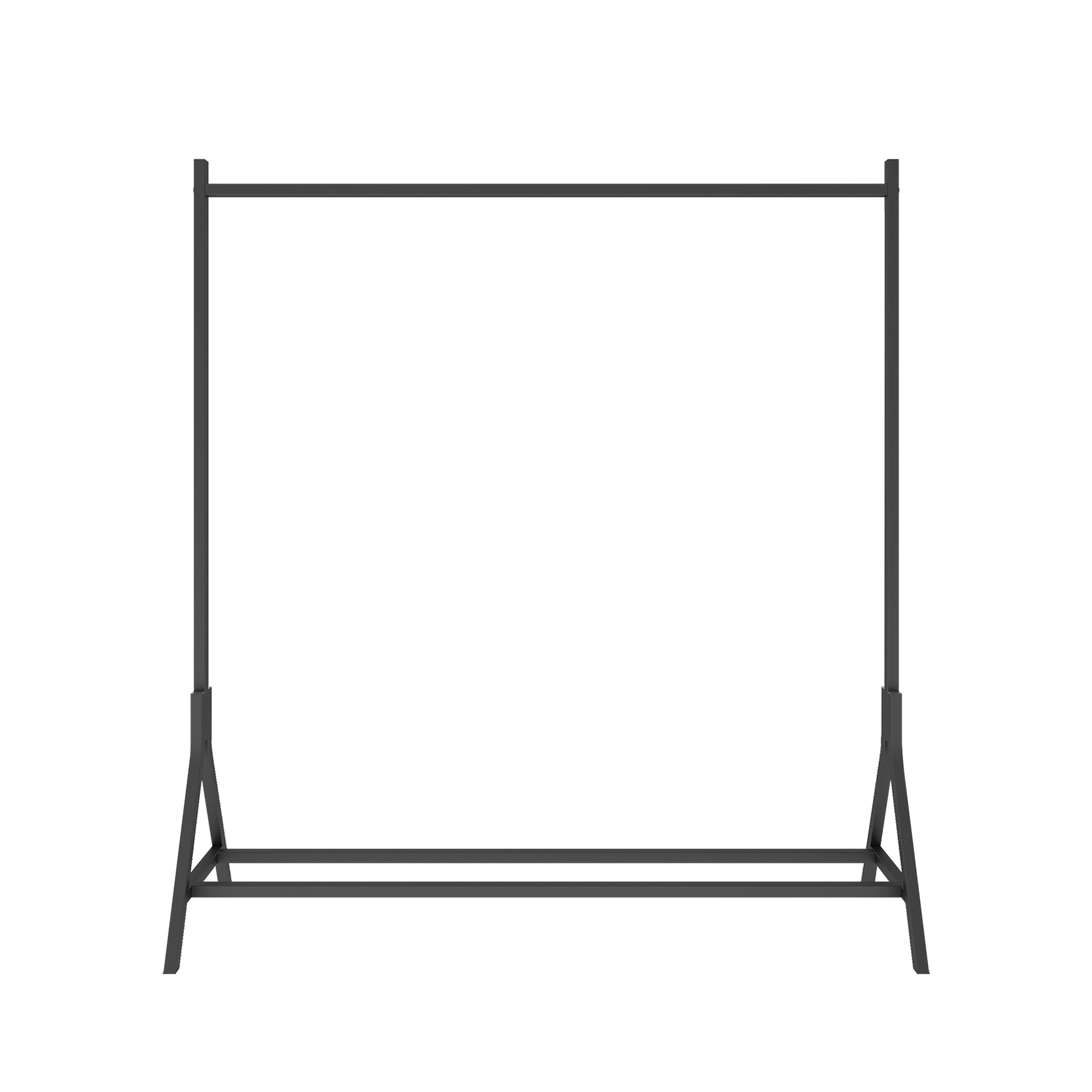 Garment Rack Freestanding Hanger Multi-functional Single pole Bedroom Clothing Rack Bedroom, Black-UH Decor-Default-Urbanheer
