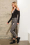 Garment Wash Star Crop Denim Skinny Jeans Charcoal-Jeans-Blue B-S-Urbanheer