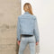 Garment Wash Star Crop Denim Skinny Jeans Light Wash-Jeans-Blue B-S-Urbanheer