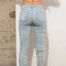 Garment Wash Star Crop Denim Skinny Jeans Light Wash-Jeans-Blue B-S-Urbanheer