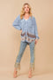 Garment Washed Side Sequin Tape Fringe Denim Jeans Med Wash-Jeans-Blue B-S-MED WASH-Urbanheer