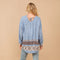 Garment Washed Side Sequin Tape Fringe Denim Jeans Med Wash-Jeans-Blue B-S-MED WASH-Urbanheer