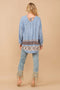 Garment Washed Side Sequin Tape Fringe Denim Jeans Med Wash-Jeans-Blue B-S-MED WASH-Urbanheer