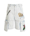 Gcds Bleached Embroidered Ultracargo Bermuda Shorts