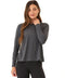 Gemella Luxe Jersey Tulip-Back Long Sleeve Top