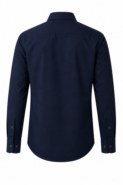 Premium Navy Blue Cotton Formal Shirt