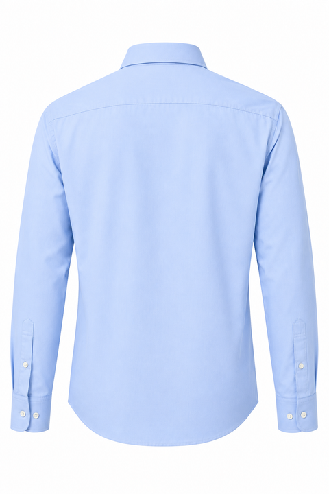 Classic Sky Blue Cotton Formal Shirt