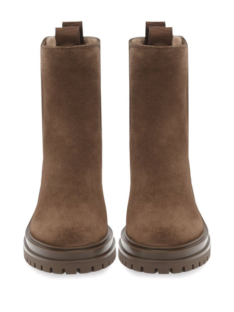 Gianvito Rossi Chester Suede Leather Boots