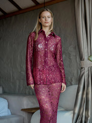 Gilded Lace Shirt Purple-Shirt-JUSTE-34-Purple-Urbanheer