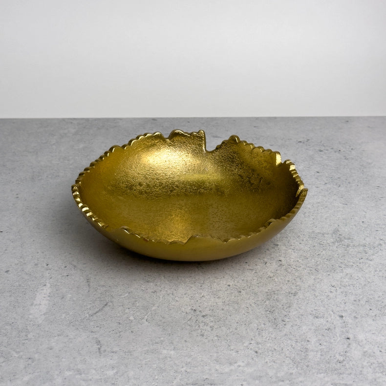 Gilded Texture Bowl-Bowl-India Handicrafts Inc-aluminum-Urbanheer