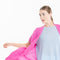 Gilet à manches courtes en cachemire rose barbie femme - RIA 4-kimono femme-Studio Cashmere8-S-M-SC8-01086-rose barbie-Urbanheer