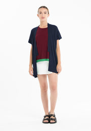 Gilet à manches courtes ultrafin cachemire et laine noir femme - KELLY 5-kimono femme-Studio Cashmere8-S-M-SC8-01132-noir-Urbanheer