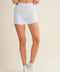 Gingham Print Contrast Binding Biker Shorts
