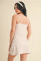Gingham Print Sweetheart Dress Beige Gingham-Dress-KIMBERLY C-S-Beige Gingham-Urbanheer