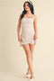 Gingham Print Sweetheart Dress Beige Gingham-Dress-KIMBERLY C-S-Beige Gingham-Urbanheer