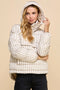 Gingham Pull Over Puffer Jacket-Puffer Jacket-TCEC-S-Beige-Urbanheer