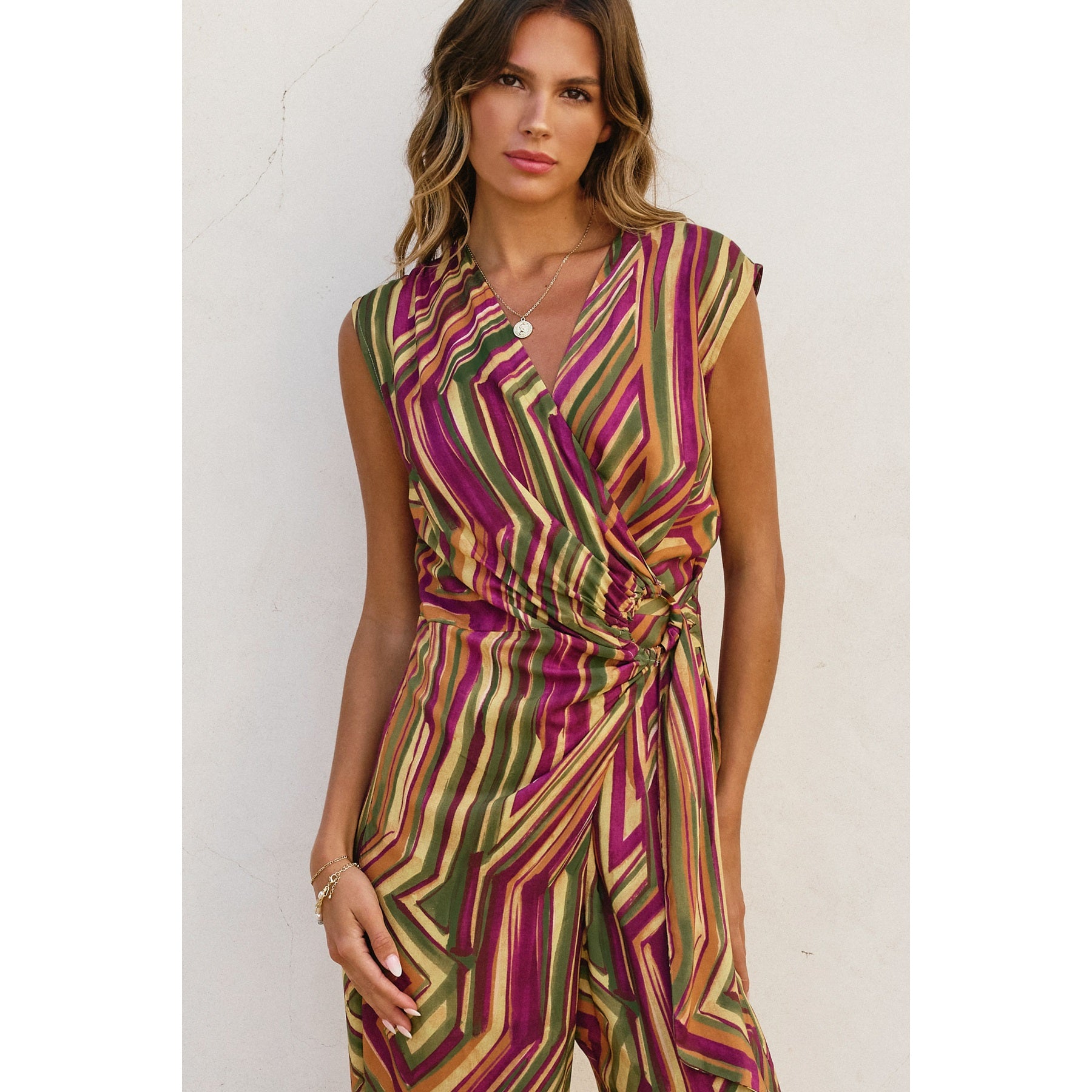 Girls Night Buckle Detail Jumpsuit